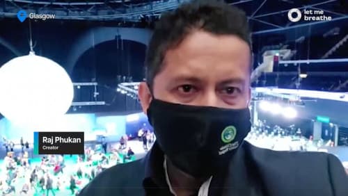 Raj Phukan on ground from COP26