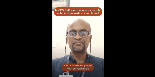 Is the COVID-19 vaccine safe for people with multiple medical conditions?